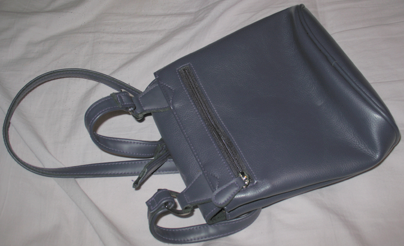 Purple Leather Liz Claiborne Purse :  purple purse designer purse leather purse